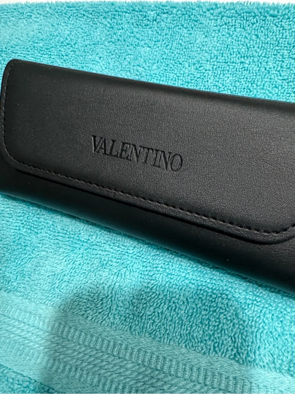 Valentino Garavani Black Frame Sunglasses with Dark Smoke Lenses